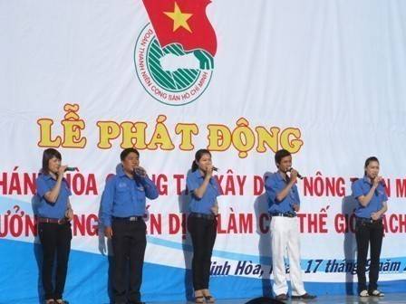 Đoàn viên thanh niên tỉnh Khánh Hòa tích cực tham gia xây dựng nông thôn mới
