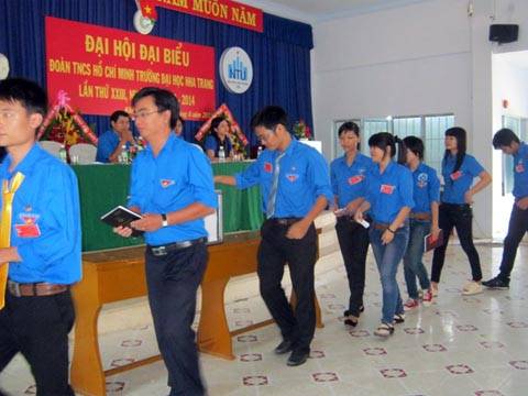 ĐV-TN trường Đại học Nha Trang tham gia bầu cử tại ĐH Đoàn trường lần thứ XXIII (nhiệm kỳ 2012 - 2014)