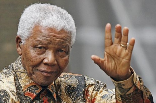 Cựu tổng thống Nelson Mandela. Ảnh: AFP