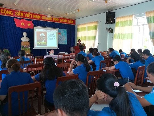 Quang cảnh lớp Bồi dưỡng cán bộ Đoàn, Hội cấp cơ sở năm 2018