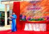 Đ/c Cao Thị Ngọc Thanh bí thư huyện đoàn Khánh Vĩnh Phát biểu khởi động tháng thanh