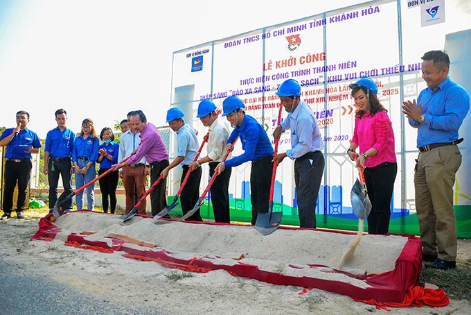Tỉnh đoàn khởi công các công trình thanh niên có trị giá hơn 1 tỷ đồng tại xã Ninh Vân.